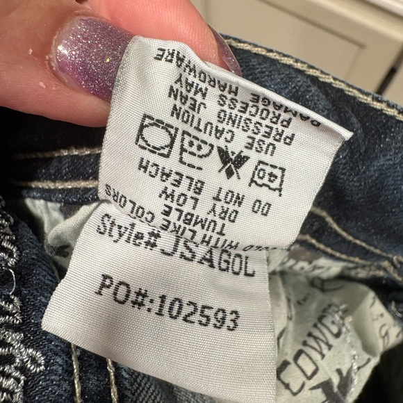 Cowgirl Tuff Straight Golden Jeans 28x30 - Picture 9 of 9